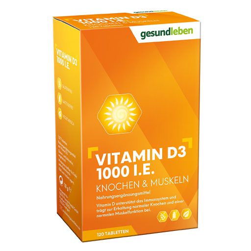 GESUND LEBEN Vitamin D3 1000 I. E. Tabletten 120 St