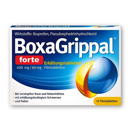 BOXAGRIPPAL forte Erkältungstab. 400 mg/60 mg FTA* 12 St