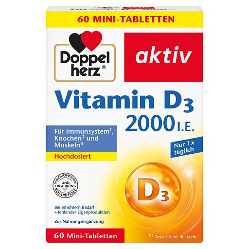 DOPPELHERZ Vitamin D3 2000 I. E. Tabletten 50 St  