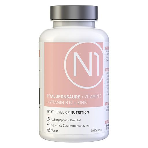 N1 Hyaluronsäure+Vitamin C+Vitamin B12+Zink Kaps. 90 St  