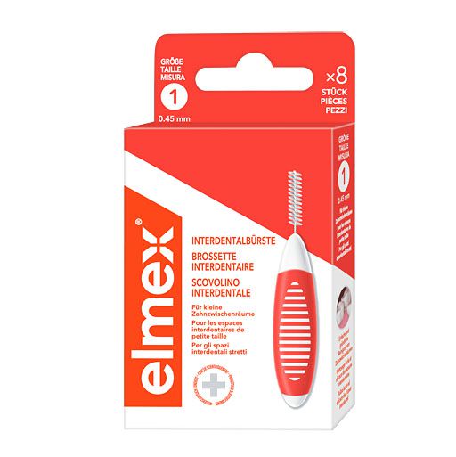 ELMEX Interdentalbürsten ISO Gr.1 0,45 mm orange 8 St