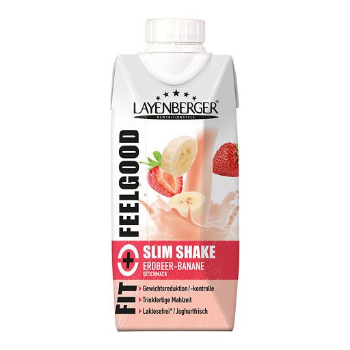 LAYENBERGER Fit+Feelgood Slim Shake Erdbeer-Banane 330 ml