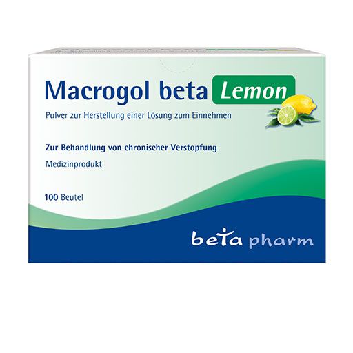 MACROGOL beta Lemon Plv. z. Her. e. Lsg. z. Einnehmen 100 St