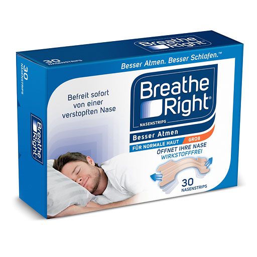 BESSER Atmen Breathe Right Nasenpfl. groß beige 30 St