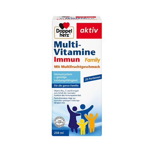 DOPPELHERZ Multi-Vitamine Immun Family flüssig 250 ml