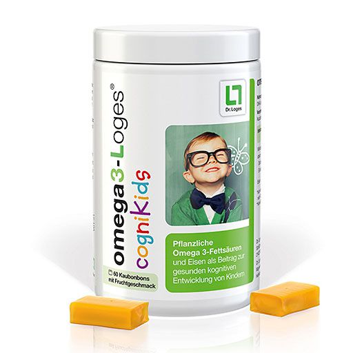 OMEGA3-LOGES cogniKids pflanzlich Kaudragees 60 St  