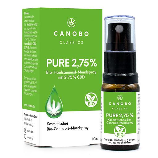 CANOBO Pure 2,75% Bio CBD Mundspray 10 ml