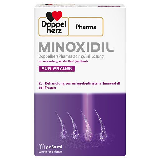 MINOXIDIL DoppelherzPharma 20mg/ml Lsg. Anw. Haut Frau* 3x60 ml