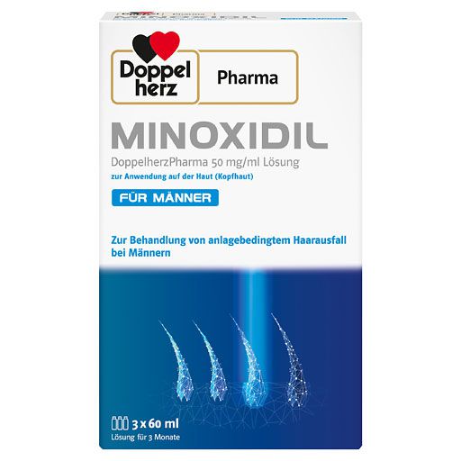 MINOXIDIL DoppelherzPharma 50mg/ml Lsg. Anw. Haut Mann* 3x60 ml