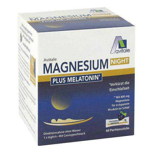 MAGNESIUM NIGHT plus 1 mg Melatonin Direktsticks 60 St  