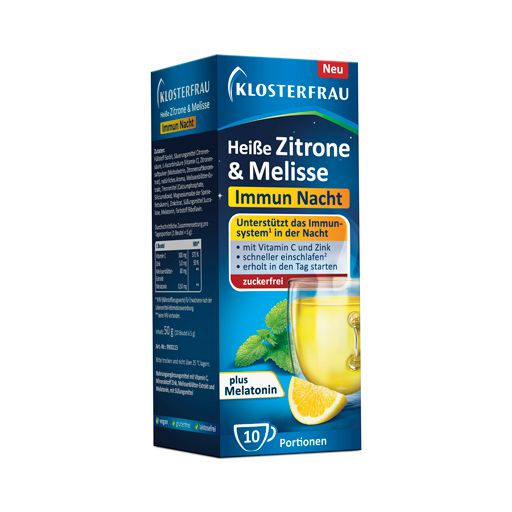 KLOSTERFRAU heiße Zitrone & Melisse Immun Nacht 10 St