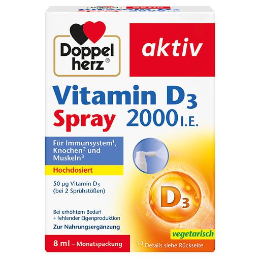 DOPPELHERZ Vitamin D3 2000 I. E. Spray 8 ml