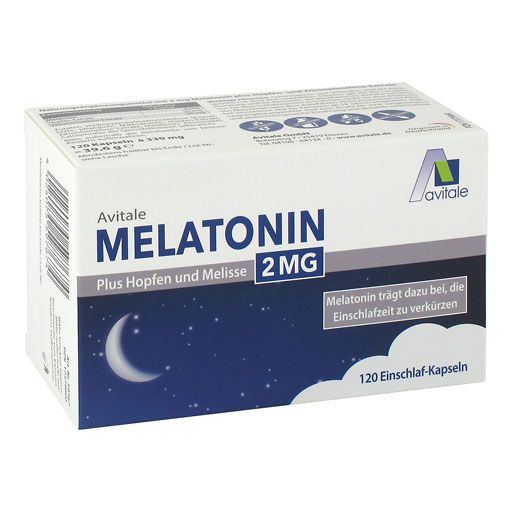 MELATONIN 2 mg plus Hopfen und Melisse Kapseln 120 St  