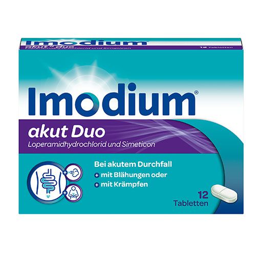 IMODIUM akut Duo 2 mg/125 mg Tabletten* 12 St