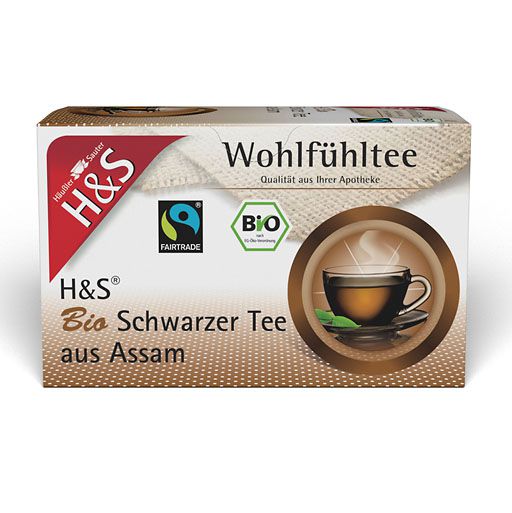 H&S Bio Schwarzer Tee aus Assam Filterbeutel 20x1,80 g