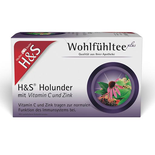 H&S Holunder m. Vitamin C und Zink Filterbeutel 20x2,5 g