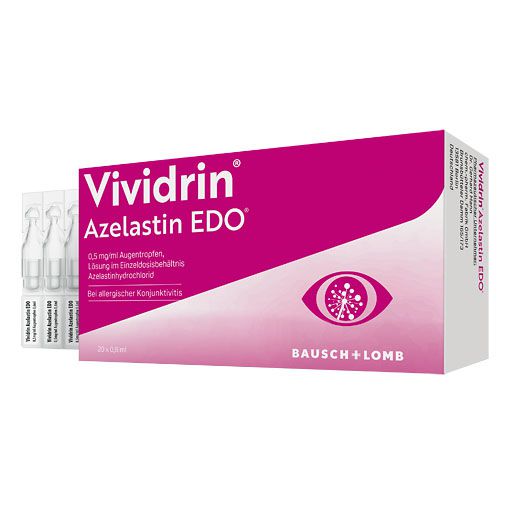 VIVIDRIN Azelastin EDO 0,5 mg/ml Augentr. Lsg. i. EDP* 20x0,6 ml
