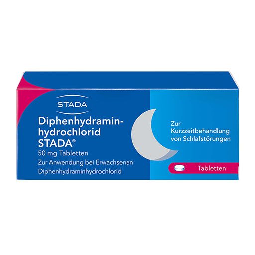 SCHLAFTABLETTEN STADA Diphenhydraminhydrochlorid 50 mg Tabletten* 20 St