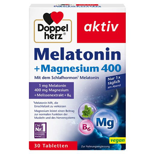 DOPPELHERZ Melatonin+Magnesium 400 Tabletten 30 St  