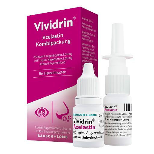 VIVIDRIN Azelastin Kombipack bei Heuschnupfen und Allergien* 1 P