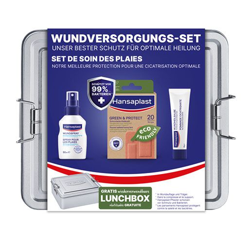 HANSAPLAST Wundversorgungs-Set Green & Protect Box 1 St