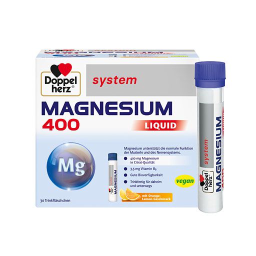 DOPPELHERZ Magnesium 400 Liquid system Trinkamp. 30 St  