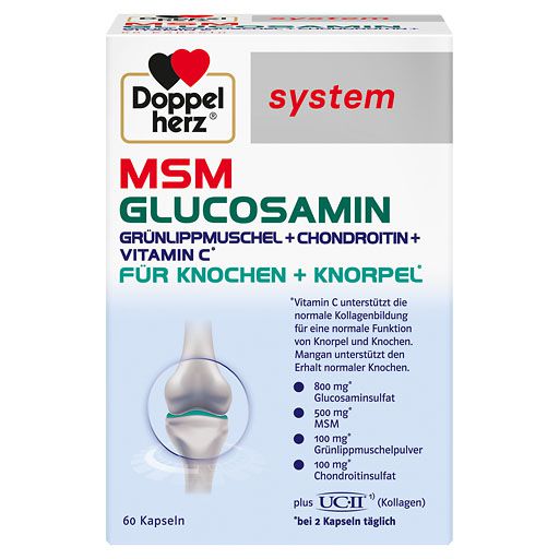 DOPPELHERZ MSM Glucosamin system Kapseln 60 St  