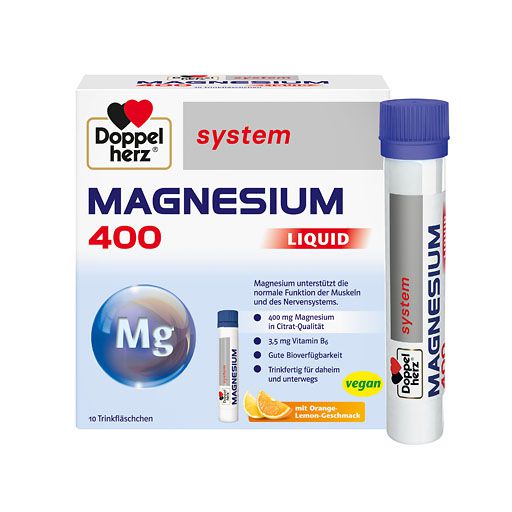 DOPPELHERZ Magnesium 400 Liquid system Trinkamp. 10 St  
