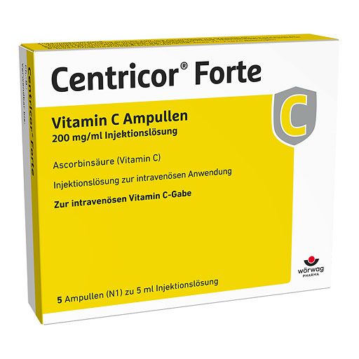 CENTRICOR Forte Vitamin C Amp. 200 mg/ml Inj.-Lsg.* 5x5 ml