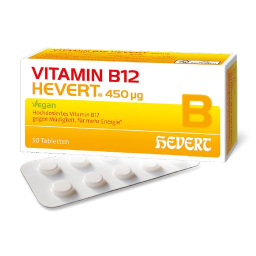 VITAMIN B12 HEVERT 450 μg Tabletten 50 St