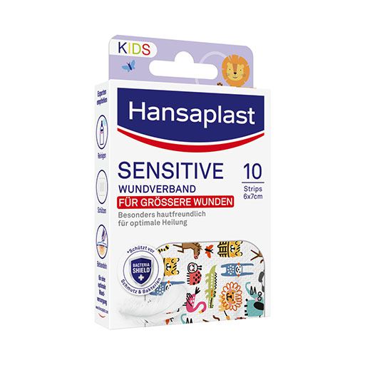 HANSAPLAST Kids Pflasterstrips sensitive 6x7 cm 10 St