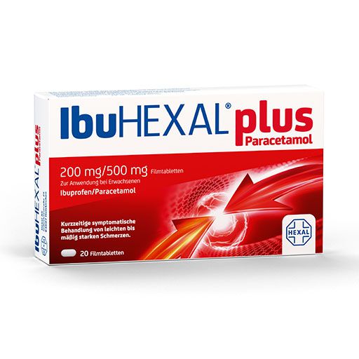 IBUHEXAL plus Paracetamol 200 mg/500 mg Filmtabl.* 20 St