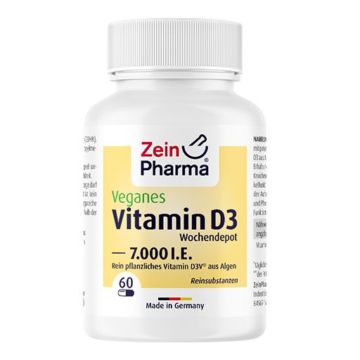 VEGANE Vitamin D3 7000 I. E. Wochendepot Kapseln 60 St  