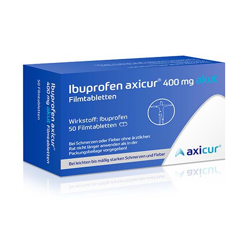 IBUPROFEN axicur 400 mg akut Filmtabletten* 50 St