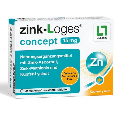 ZINK-LOGES concept 15 mg magensaftres. Tabletten 90 St  