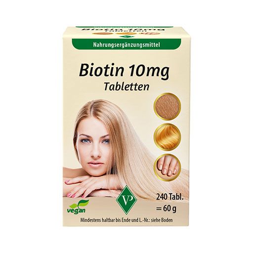 BIOTIN 10 mg hochdosiert vegan Tabletten 240 St  