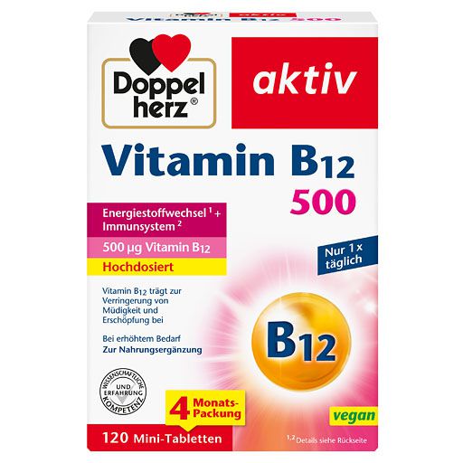 DOPPELHERZ Vitamin B12 500 Tabletten 120 St  