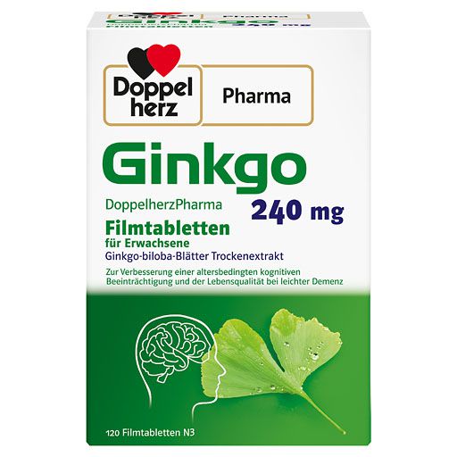 GINKGO DOPPELHERZPHARMA 240 mg Filmtabletten* 120 St
