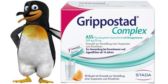 GRIPPOSTAD Complex ASS/Pseudoeph.500/30 mg Orange* 20 St