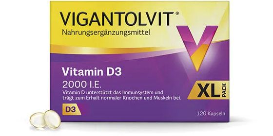 VIGANTOLVIT 2000 I. E. Vitamin D3 Weichkapseln 120 St  