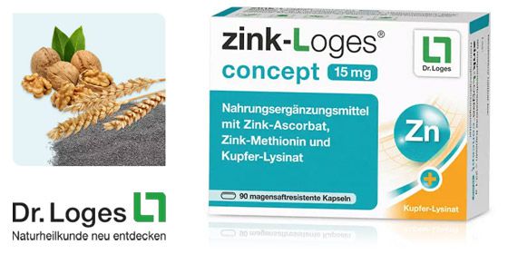 ZINK-LOGES concept 15 mg magensaftres. Kapseln 90 St  